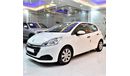 Peugeot 208 LOW MILEAGE! EXCELLENT DEAL for our Peugeot 208 2016 Model in White Color GCC Specs