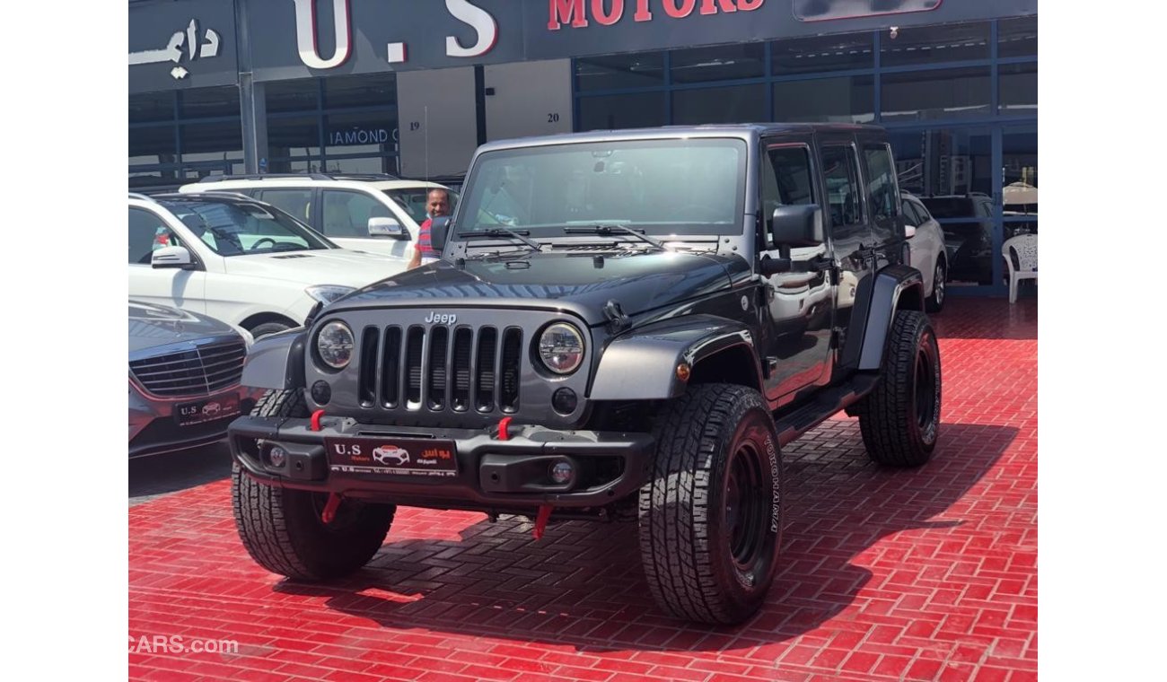 Jeep Wrangler SAHARA UNLIMITED LIFTED 2016 GCC SINGLE OWNER WITH FSH WITH AGENCY IN MINT CONDITION