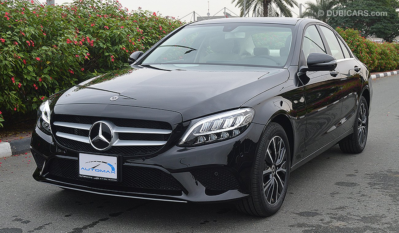 مرسيدس بنز C200 2020 AMG, GCC, 0km with 2 Years Unlimited Mileage Warranty + 3Yrs Service