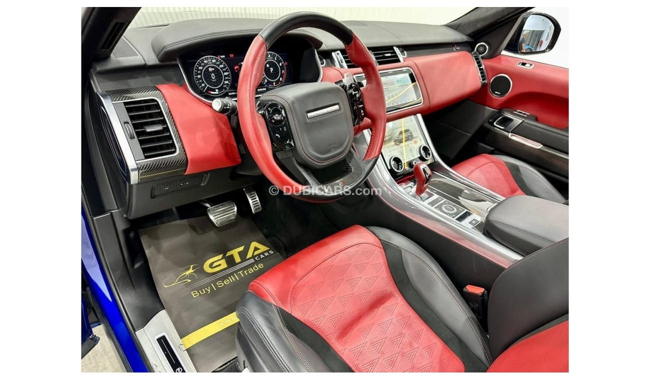 لاند روفر رينج روفر سبورت 2022 Range Rover Sport SVR Carbon, June 2025 Warranty, Service Contract, Full Options, Low Kms, Euro