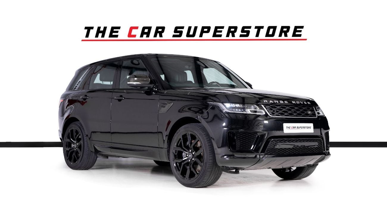 Land Rover Range Rover Sport HSE 3.0L (340 HP) GCC Specs-Black On Black-22 Inch Gloss Black Rims-Panoramic Roof