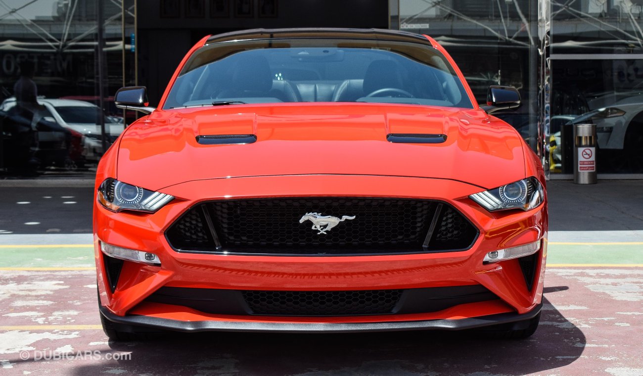 Ford Mustang 2019 GT Premium, 5.0 V8 GCC, 0km w/ 3Yrs or 100K km Warranty + 60K km Service from Al Tayer Motors