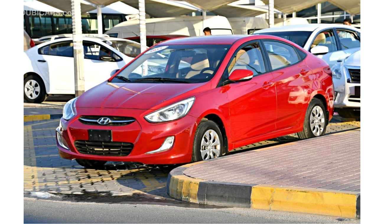 Hyundai Accent SILVER 2015 GCC NO PAIN NO ACCIDENT PERFECT