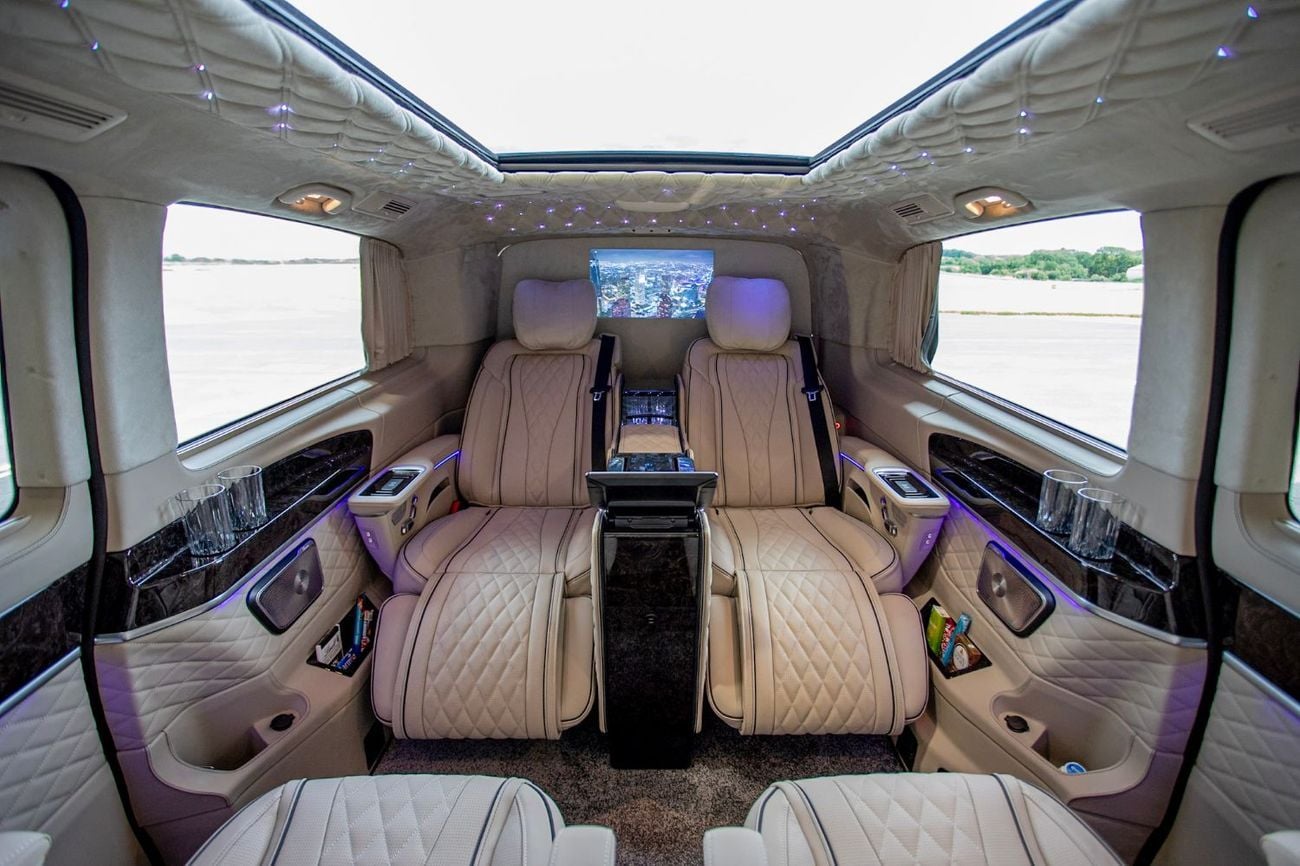 Mercedes Benz V300 AVANTGARDE Senzati® Jet Class® Oryx Edition® — Bespoke 6-Seat Silk Beige Leather | Mercedes-Benz Strategic Part