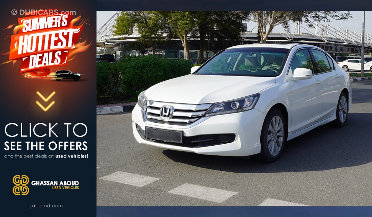 هوندا أكورد Certified Vehicle with Delivery option; ACCORD(GCC Specs) for sale with warranty(Code : 12464)