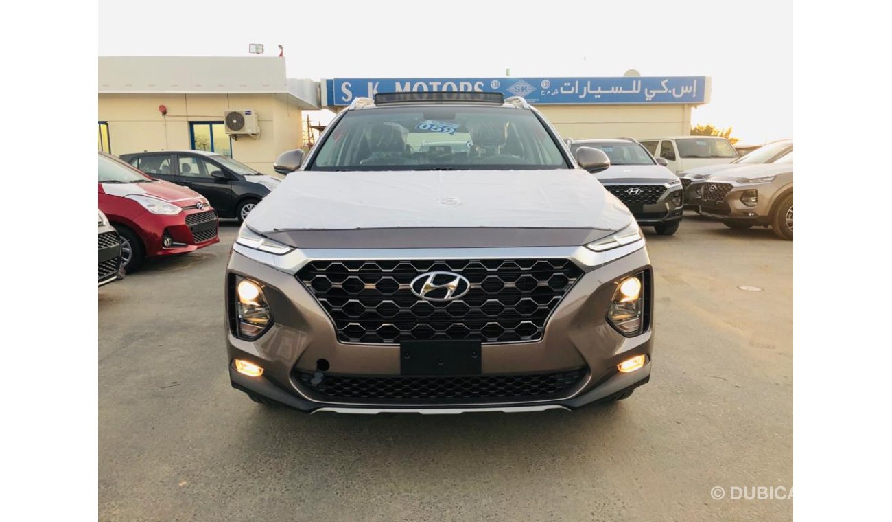 هيونداي سانتا في .4L PETROL - PUSH START - REAR CAMERA & SENSOR - DVD - PANORAMIC ROOF