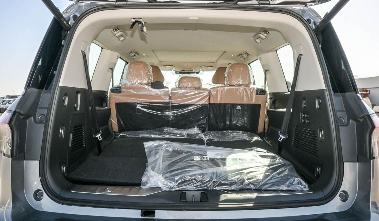 إنفينيتي QX80 Brand New Inifiniti QX80 Sensory 2025 Export 3.5TT 4WD A/T Petrol|Grey/Brown |INF-QX80-SENSORY-8S|