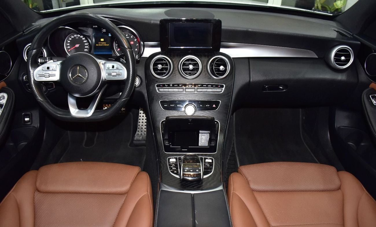 مرسيدس بنز C 200 EXCELLENT DEAL for our Mercedes Benz C200 ( 2019 Model ) in White Color GCC Specs