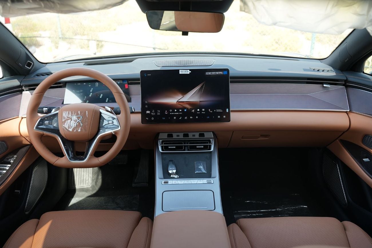 بي واي دي هان 2025 BYD Han L DM-i 200Km Flagship with LiDar Black in Tan 0Km