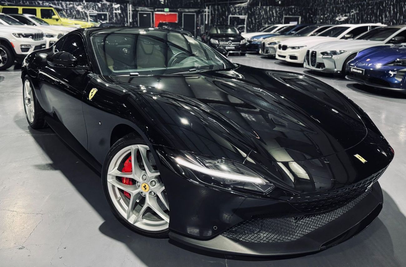 Ferrari Roma 2023 Ferrari Roma, 2028 Ferrari Warranty, 2030 Ferrari Service Contract, Nero DS 1250 Exterior, GCC