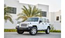 Jeep Wrangler Unlimited Sahara Leather + Navigation - Agency Warranty - AED 2,135 Per Month - 0% DP