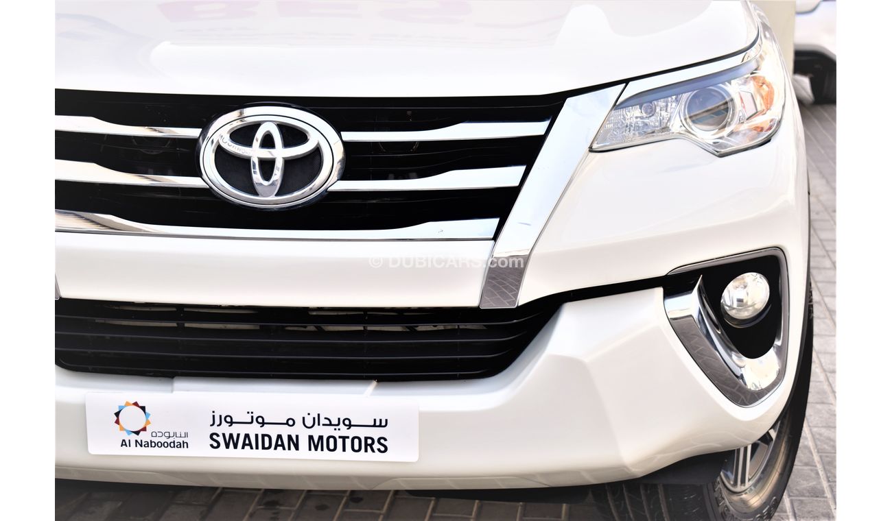 Toyota Fortuner AED 1599 PM | 2.7L EXR 4WD GCC DEALER WARRANTY
