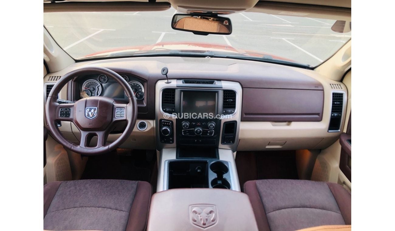 RAM 1500 MODEL 2014 GCC CAR PERFECT CONDITION INSIDE AND OUTSIDE FULL ELECTRIC CONTROL STEERING CONTROL SENSO