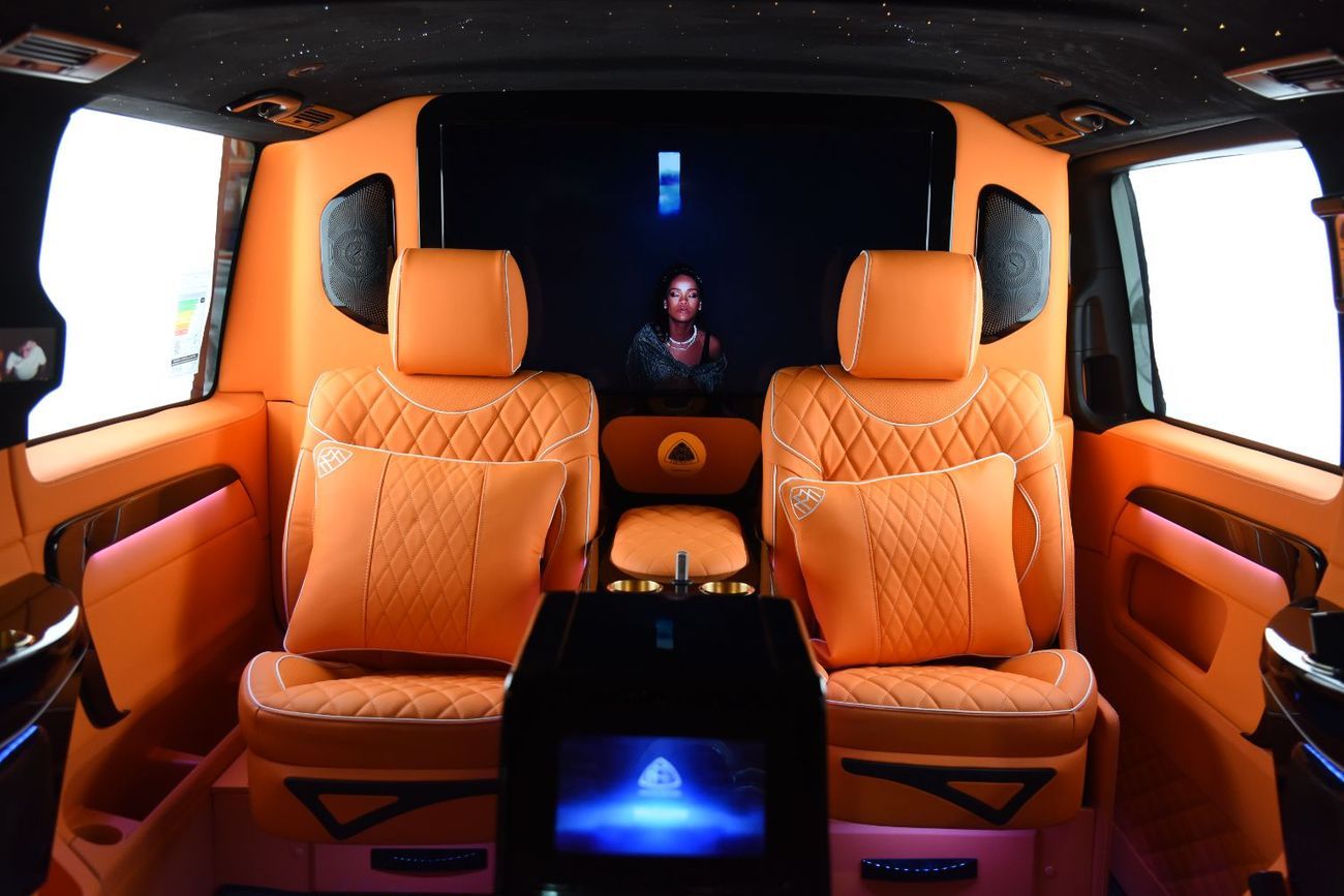 مرسيدس بنز V 300 “FLAMME D’HERMES” – 1 Of 3 CONCEPT - Handcrafted by ROYAL CUSTOMS in Dubai (Since 2009)