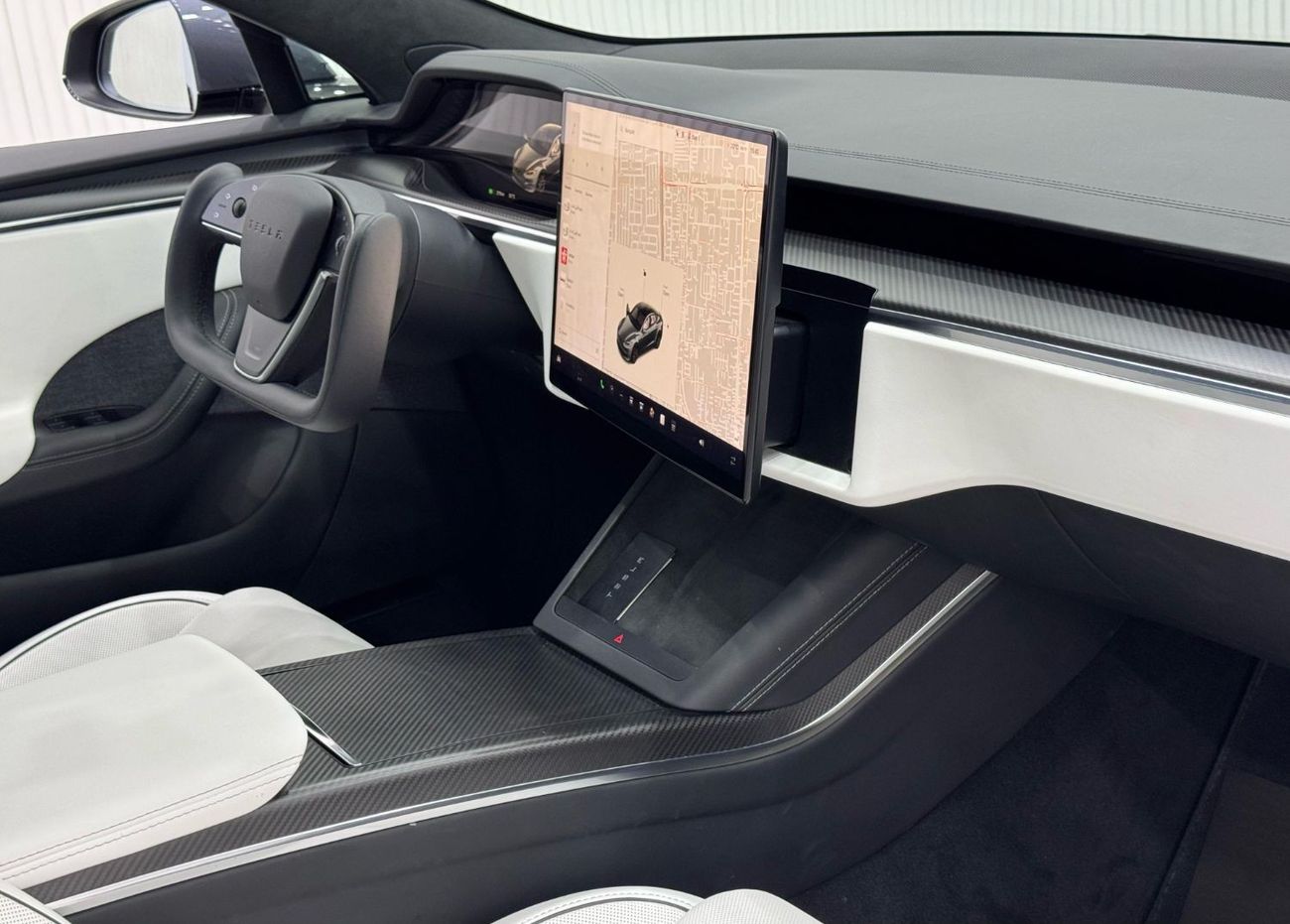 تسلا Model S Plaid (AWD) 2023 Tesla Model S Plaid, 2027 Tesla Warranty, 2031 Tesla Battery Warranty, Low Kms, GCC