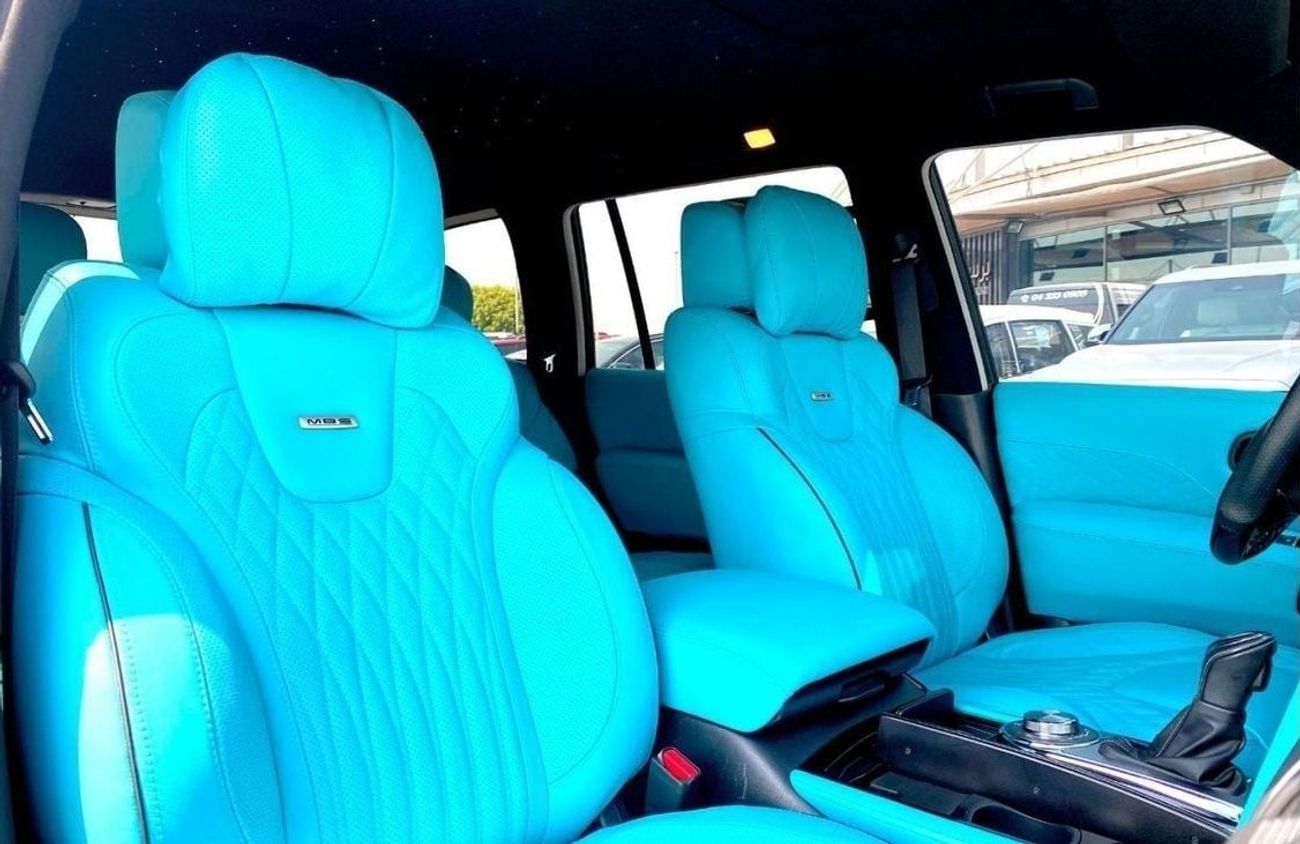 إنفينيتي QX80 GCC 2019 Nardo Grey Unique Interior Design by MBS