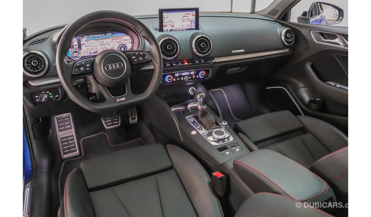 Audi S3 2018 GCC under Agency Warranty with Zero Down-Payment.