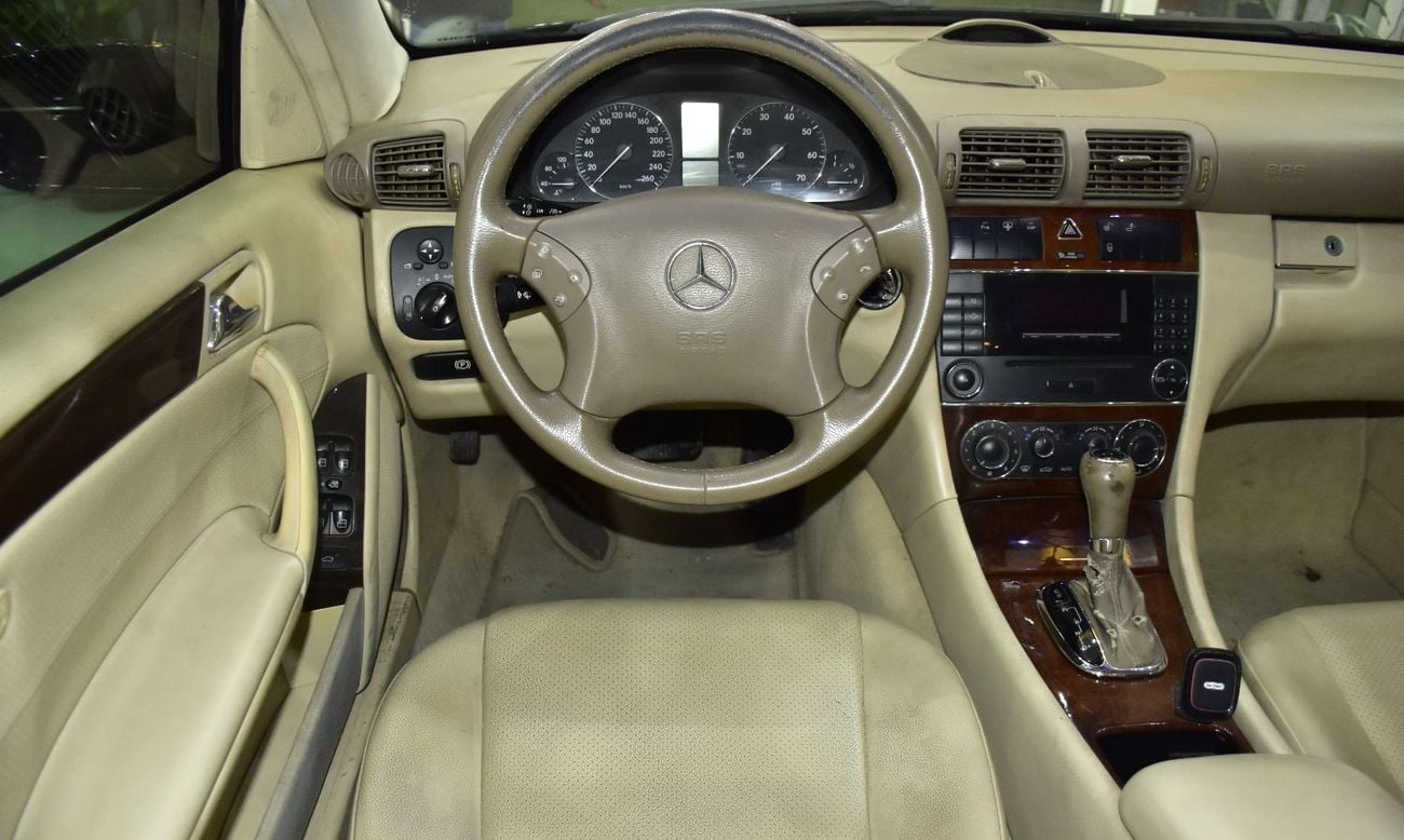 مرسيدس بنز C 180 EXCELLENT DEAL for our Mercedes Benz C180 Kompressor ( 2007 Model ) in Black Color GCC Specs