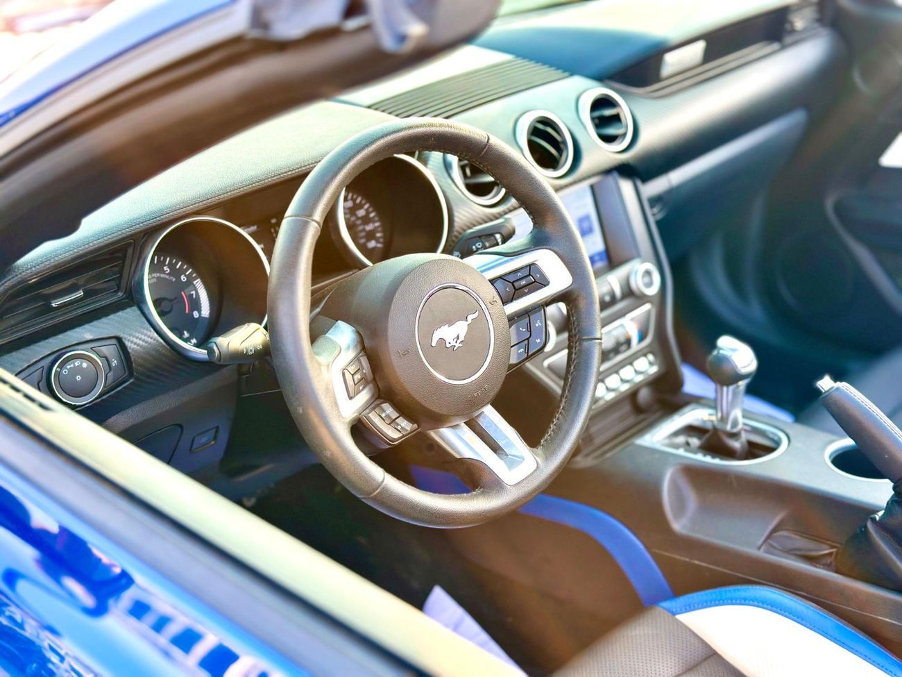 فورد موستانج Ecoboost Convertible | Monthly 1200/- | 0% DP |  Fog Lights | # 44894 | Ramadan Offer!