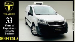 Peugeot Partner CHILLER REDDOT + 2 SEATERS + MANUAL T / GCC / 2017 / WARRANTY + FREE SERVICE CONTRACT / 443 DHS P.M.