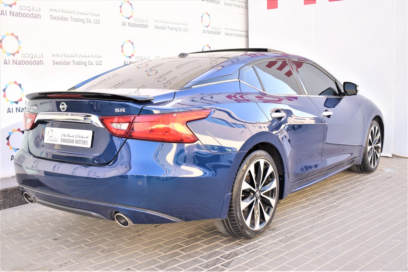 Nissan Maxima 3.5L SR V6 2018 GCC DEALER WARRANTY RAMADAN OFFER 1YR / 20K SERVICE CONTRACT