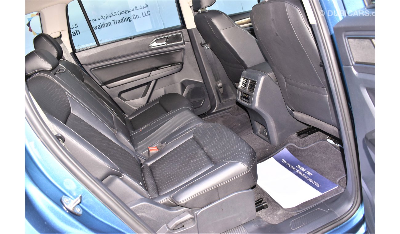 فولكس واجن تيرامونت AED 3134 PM | 3.6L SE V6 AWD 4 MOTION 2019 GCC DEALER WARRANTY