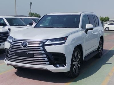 لكزس LX 600 SIGNATURE Lexus Lx600 RHD white colour exterior and red interior petrol engine 2025 brand new