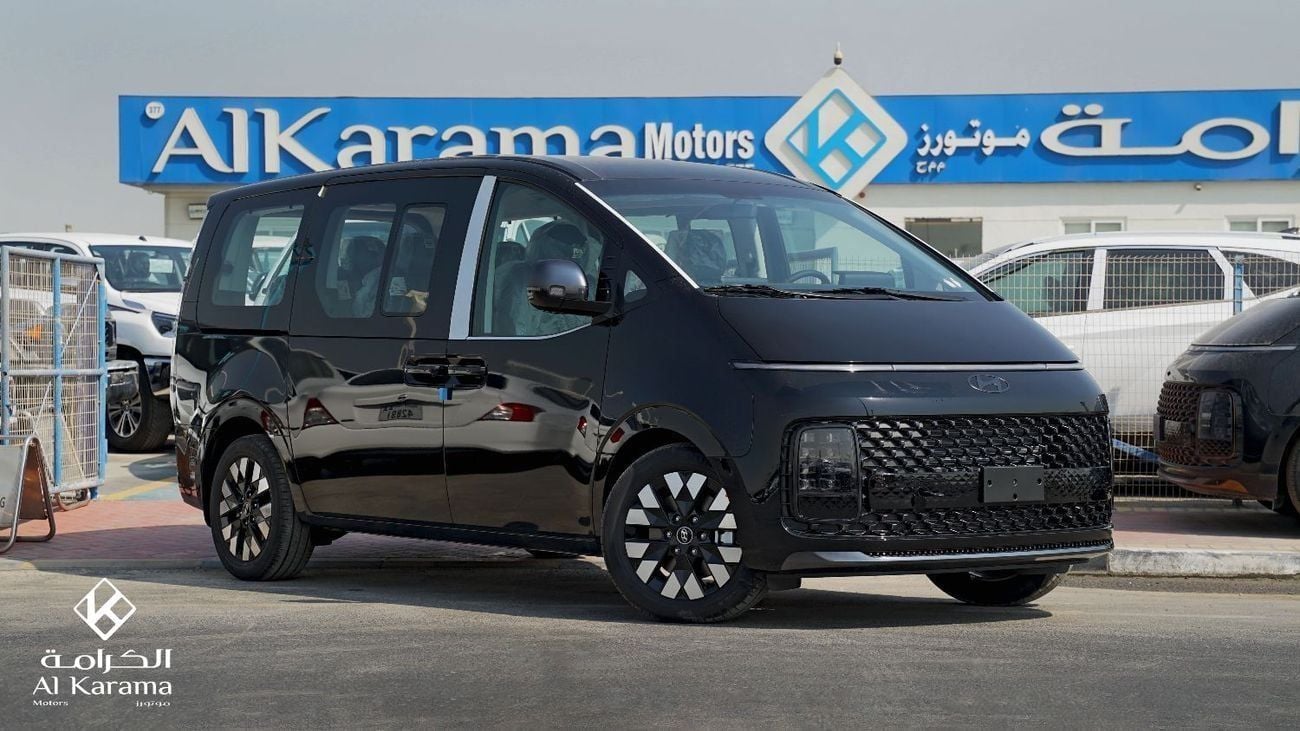 هيونداي ستاريا محرك V6 سعة 3.5 لتر | 9 مقاعد مع مقعدين دوارين مستقلين | أبواب منزلقة كهربائية | مثبت سرعة