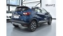 رينو كابتور EXCELLENT DEAL for our Renault Captur ( 2018 Model ) in Blue & White Color GCC Specs