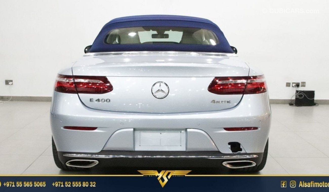 مرسيدس بنز E 400 كوبيه SOFT TOP CONVERTIBLE - 2018 - UNDER WARRANTY - IMMACUALTE CONDITION