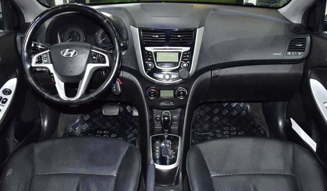 هيونداي أكسنت EXCELLENT DEAL for our Hyundai Accent 1.6L ( 2014 Model ) in Black Color GCC Specs