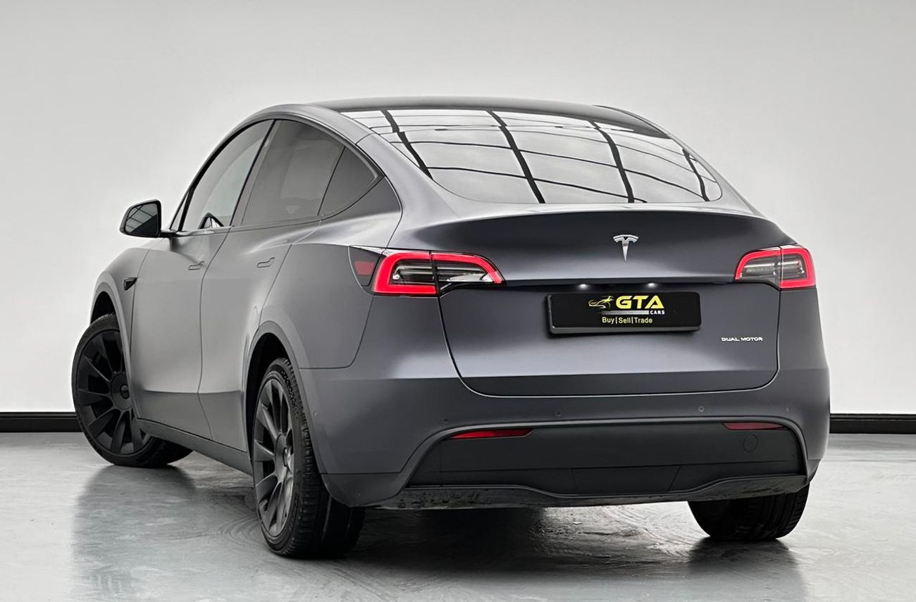 تسلا موديل Y 2022 Tesla Model Y Long Range, Sep 2026 Tesla Warranty, Tesla Full Service History, GCC
