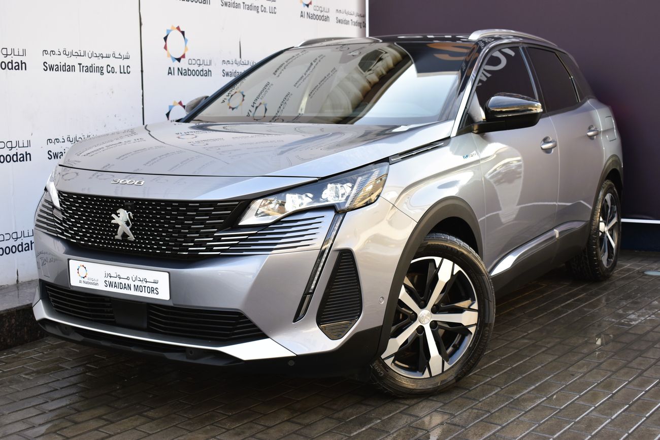 Peugeot 3008 AED 1599 PM | 1.6L GT PHEV FROM AN AUTHORIZED DEALER MANUFACTURER WARRANTY UP TO 2027 OR 100K KM