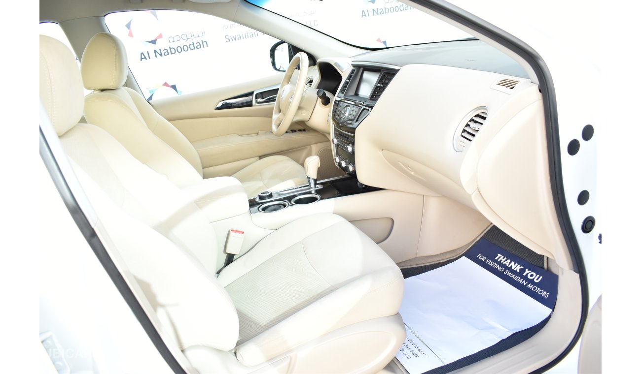 نيسان باثفايندر 3.5L S V6 AWD 2015 GCC SPECS WITH DEALER WARRANTY AND FREE INSURANCE