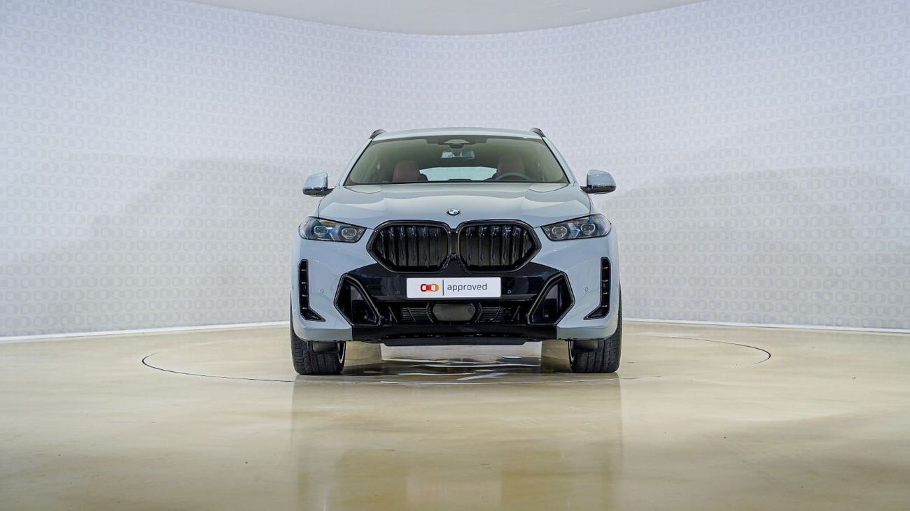 BMW X6 40i M Sport 3.0L | AED 5,500 PM | Warranty- Service July 2027 | GCC