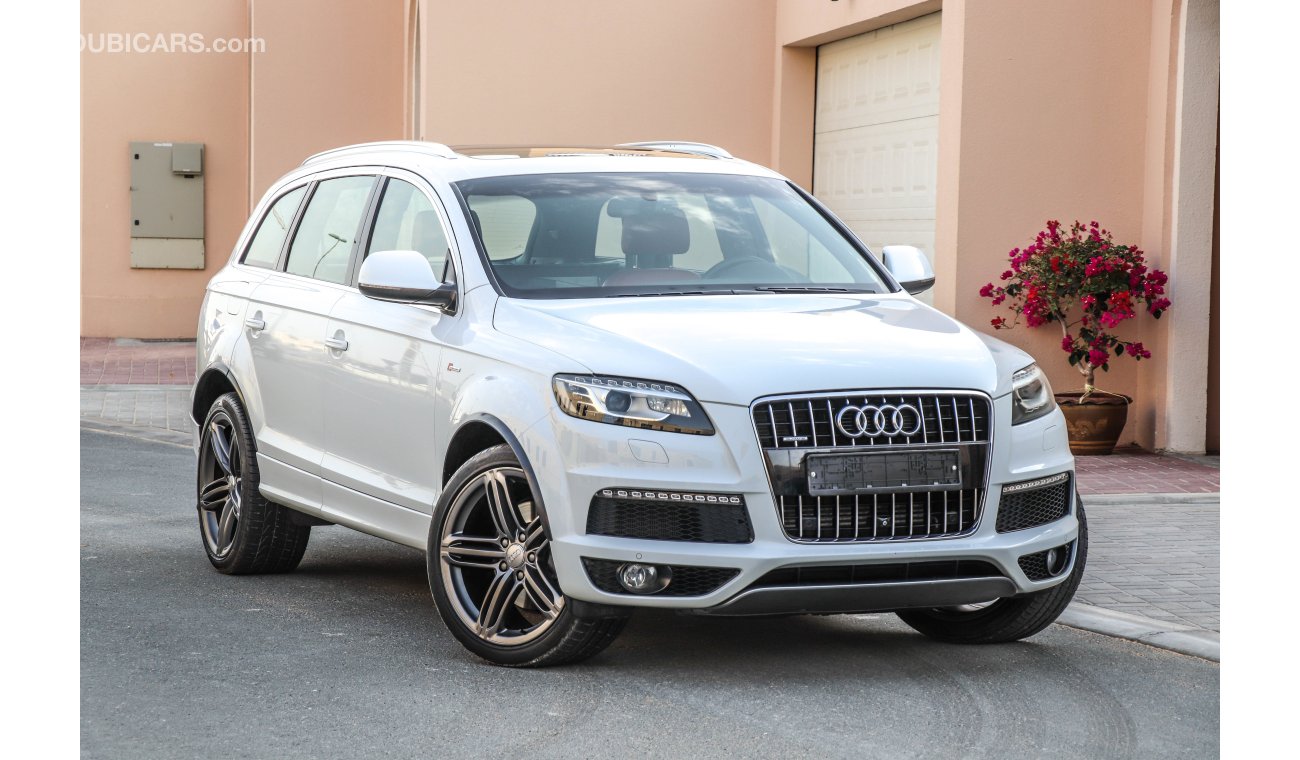 Audi Q7 3L supercharged 2013 GCC under Warranty with Zero downpayment.