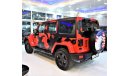 Jeep Wrangler ORIGINAL PAINT ( صبغ وكاله ) Jeep Wrangler Unlimited SAHARA 2015 Model!! in Red Color! GCC Specs