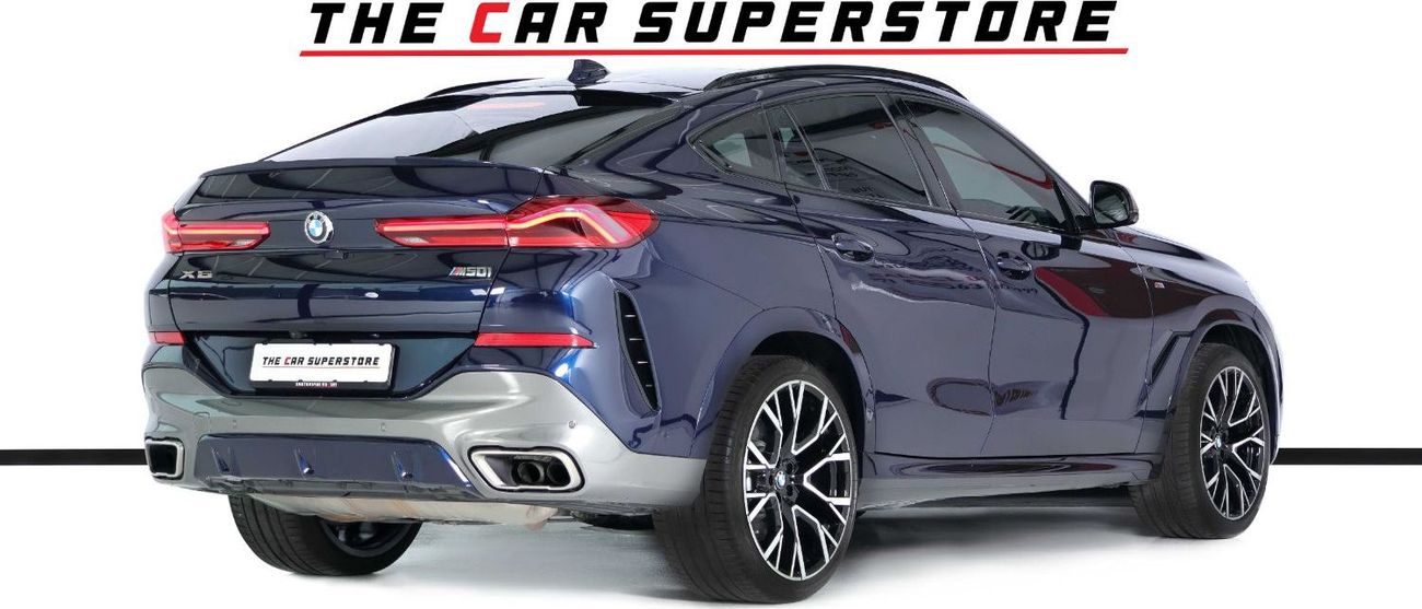 BMW X6 M50i 4.4L GCC-High Specifications-AGMC Warranty Service contract till 09/2026-M Sport Package