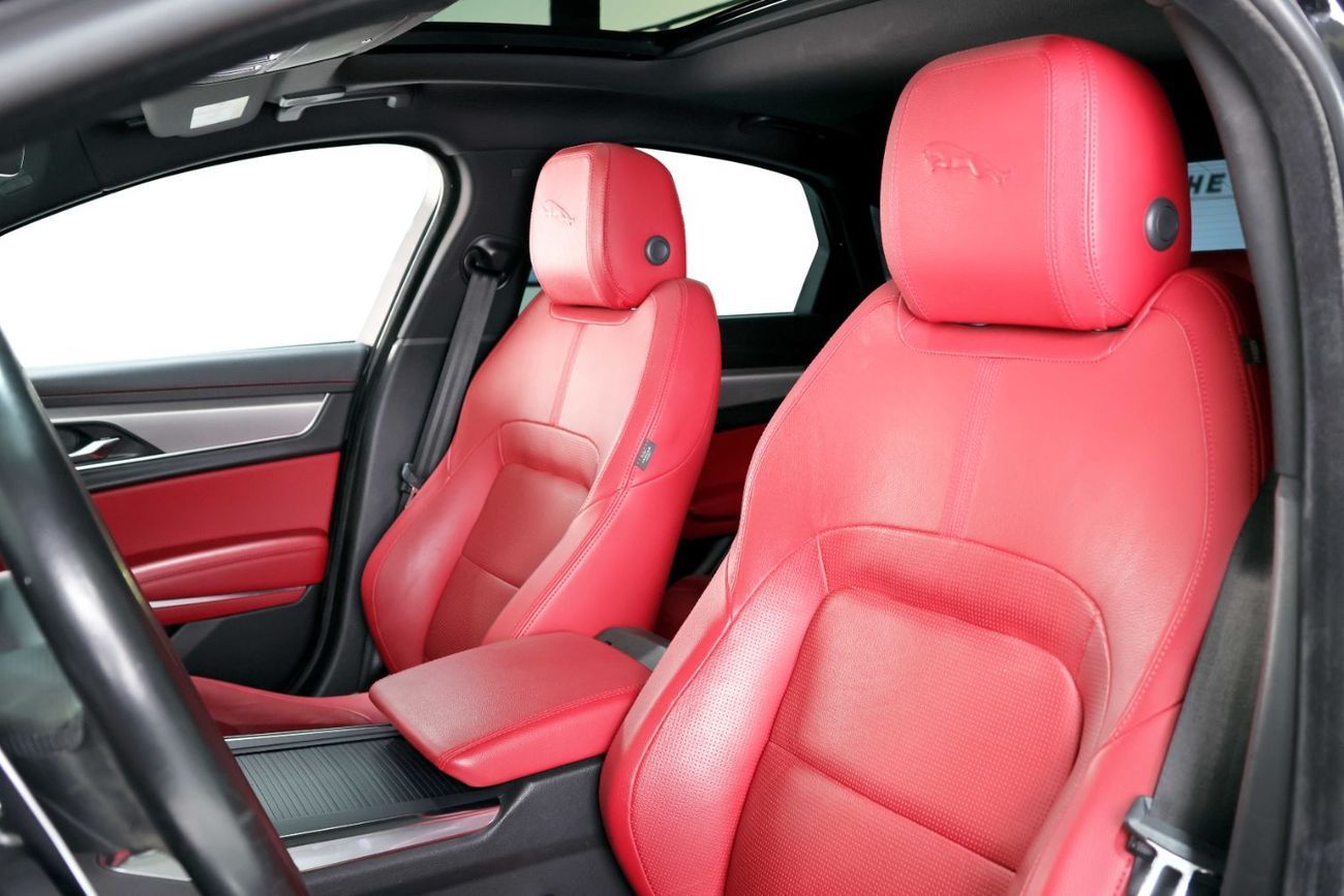 Jaguar XF R-Sport 3.0L Al Tayer Full Service History-Red/Black Full Leather Interior-Premium Sound System