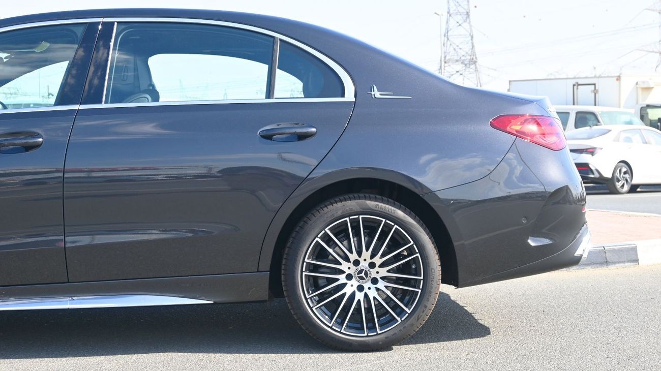 مرسيدس بنز C 200 Mercedes C200 L 2025 1.5L 4 Cylinder 170 hp  4 Doors 5 Seats Grey outside Black inside