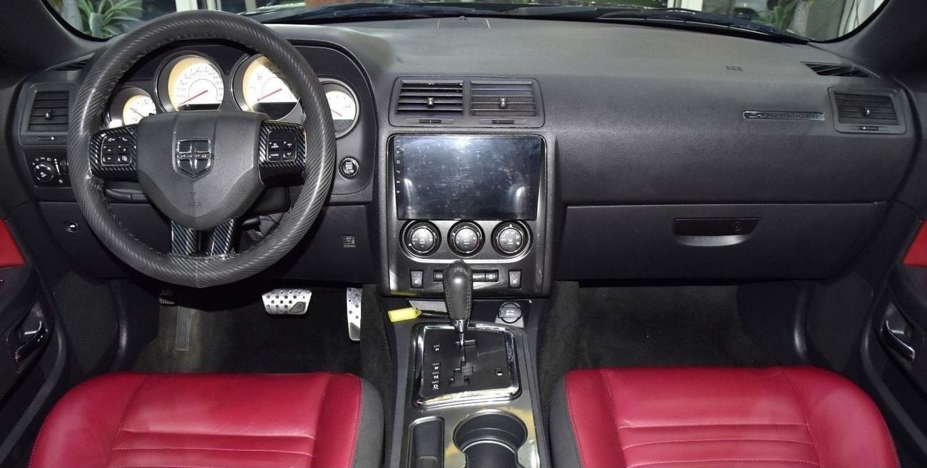 دودج تشالينجر EXCELLENT DEAL for our Dodge Challenger V6 ( 2014 Model ) in Black Color GCC Specs