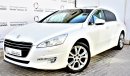 بيجو 508 1.6L ALLURE 2015 GCC SPECS WITH SUNROOF LETHER SEATS NAVIGATION