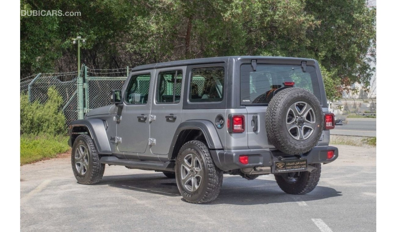 Jeep Wrangler AED 2,154/month 2021 | JEEP WRANGLER UNLIMITED | SPORT GCC | WARRANTY: VALID 25TH DEC 2026 | J37756