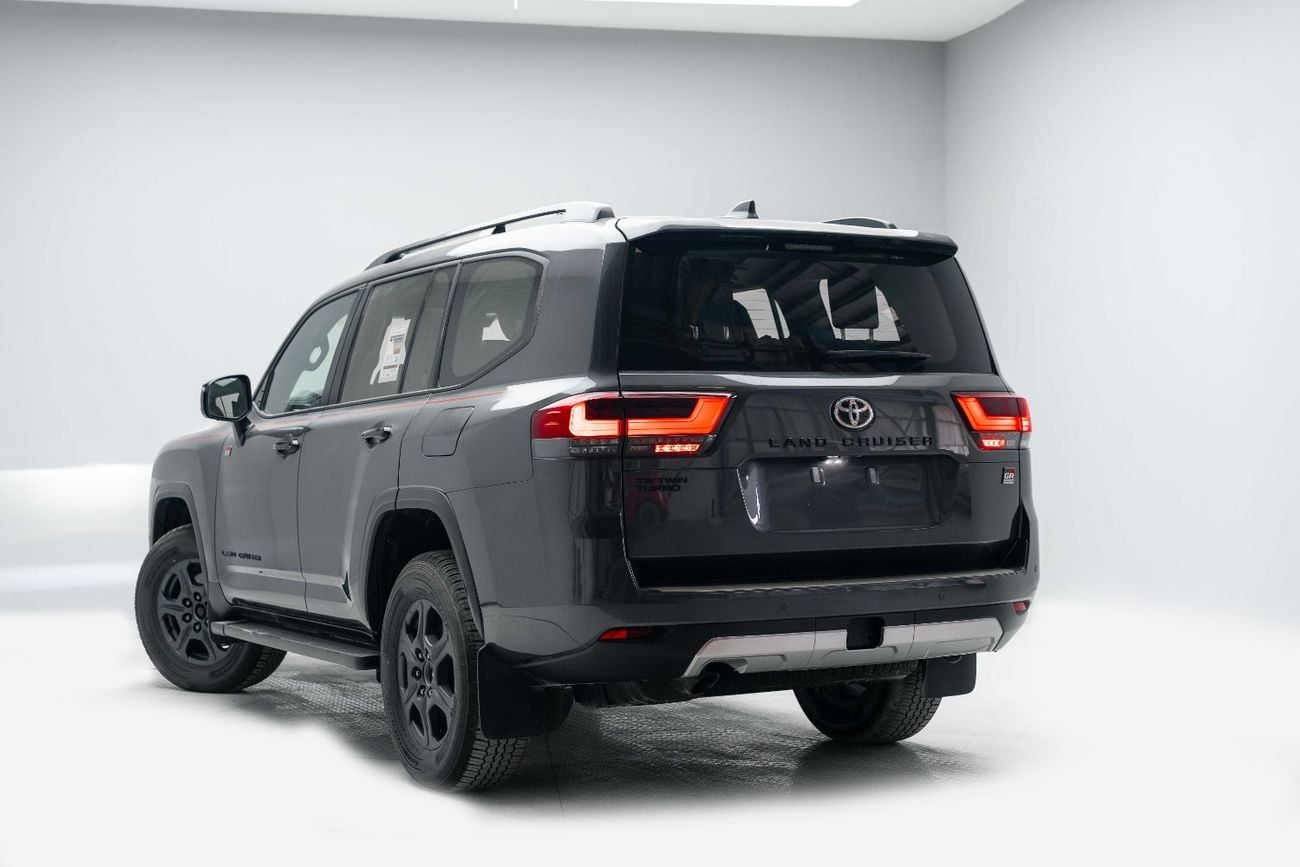 Toyota Land Cruiser GR SPORT LC300 3.3L Grey Metallic Inside GRS Black & Dark Red | Export Only