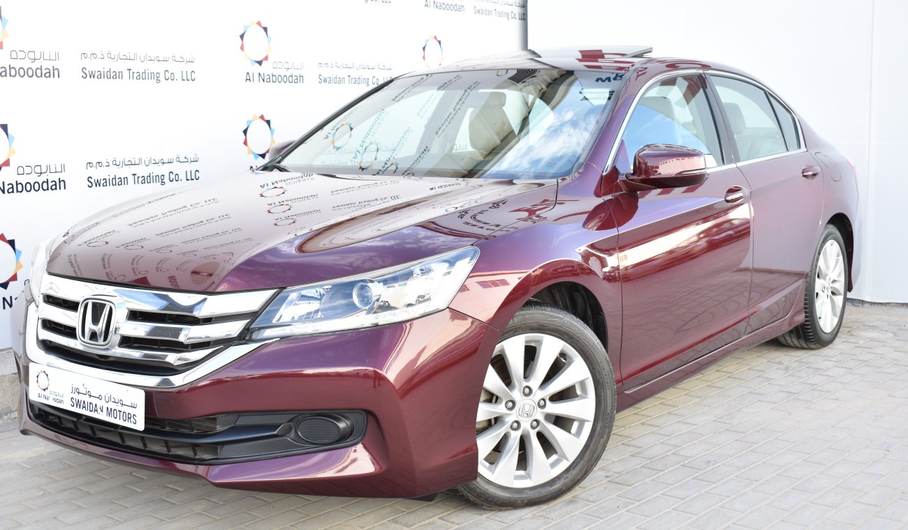 Honda Accord 2.4L EX 2016 GCC SPECS WITH DEALER WARRANTY AND FREE INSURANCE