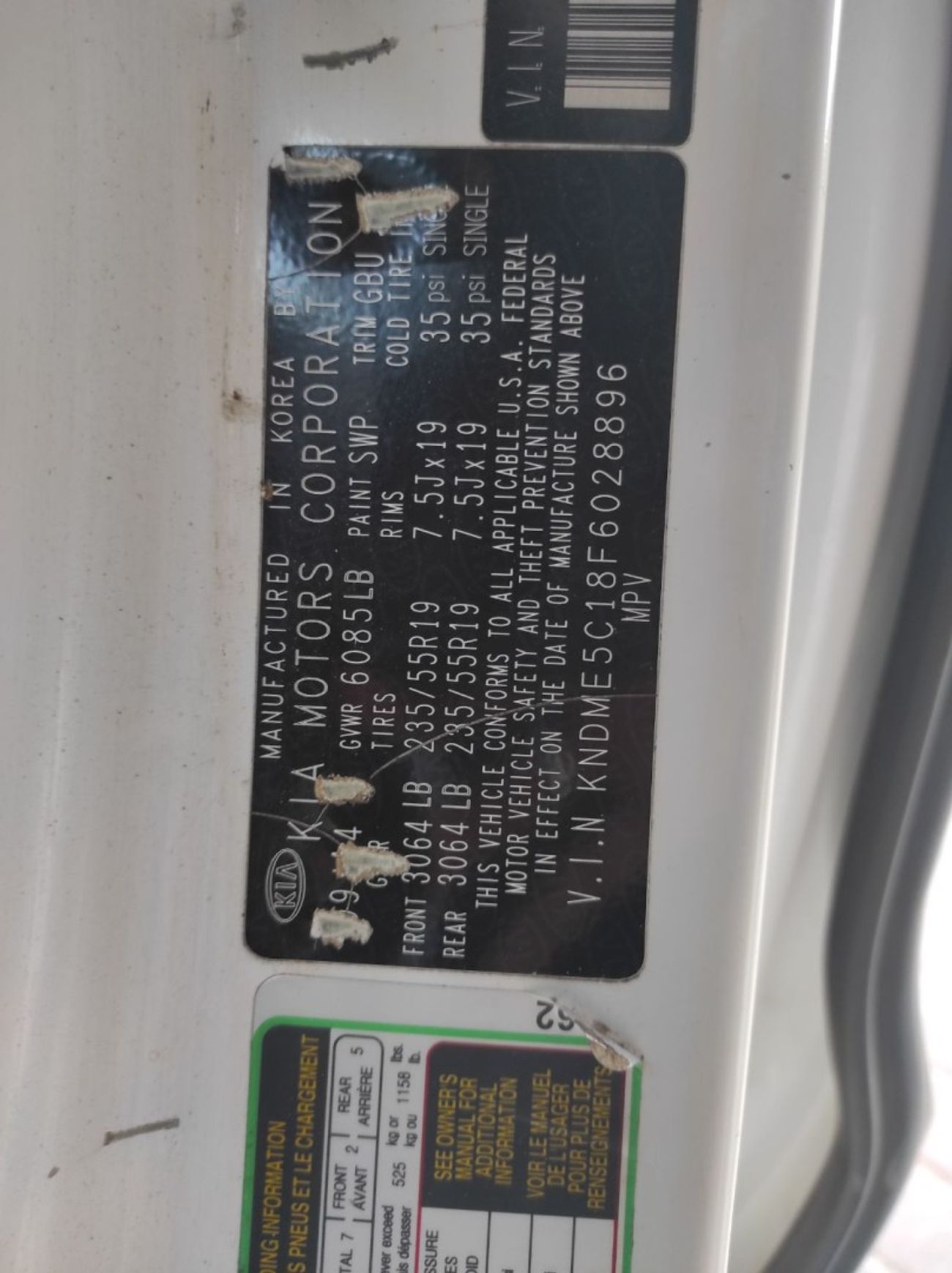 Kia Sedona Kia Sedona 2015 7 seater full options no1