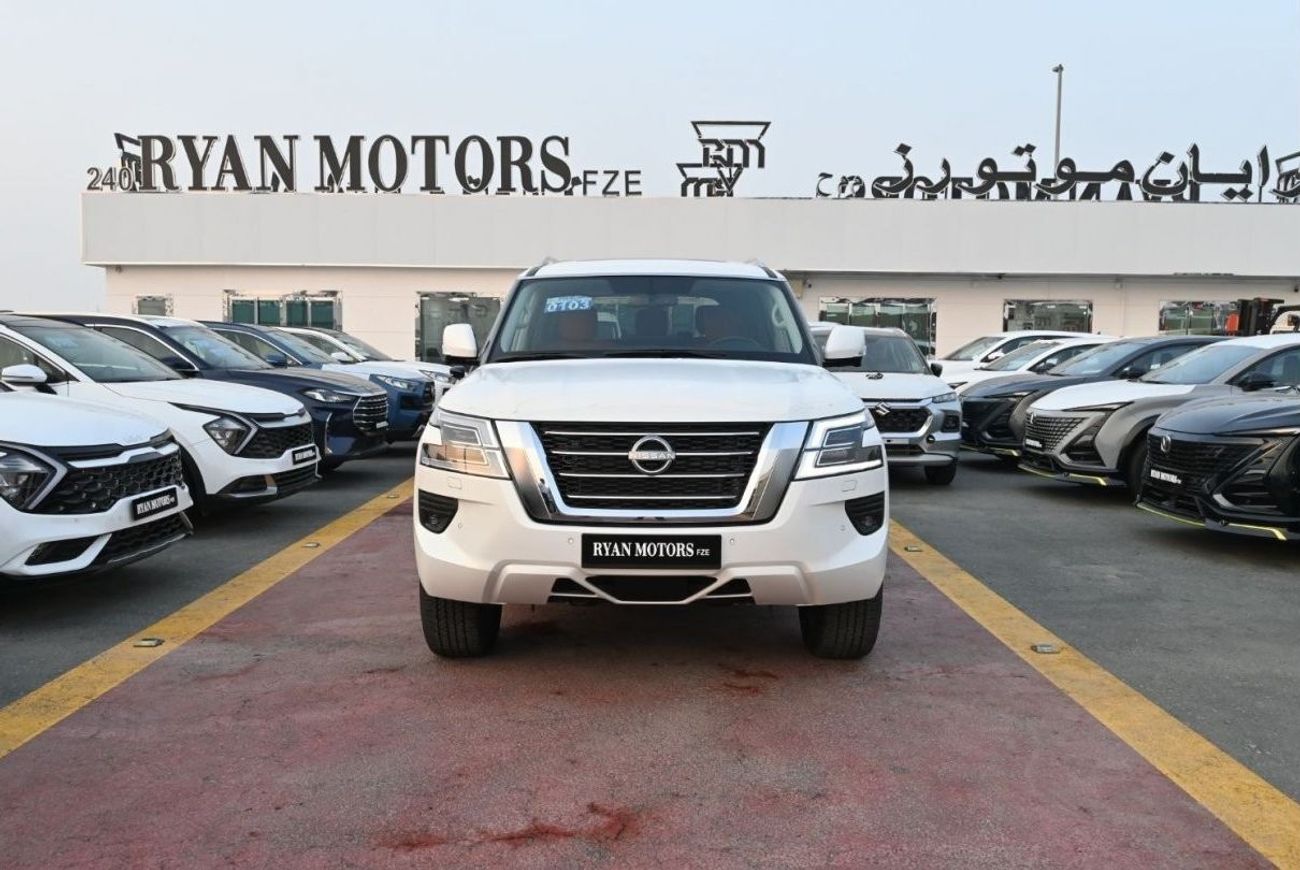 Nissan Patrol Nissan Patrol LE 5.7L V8 Petrol Model 2023 Color White , 360 Camera, Cruiser Control, Memory Driver