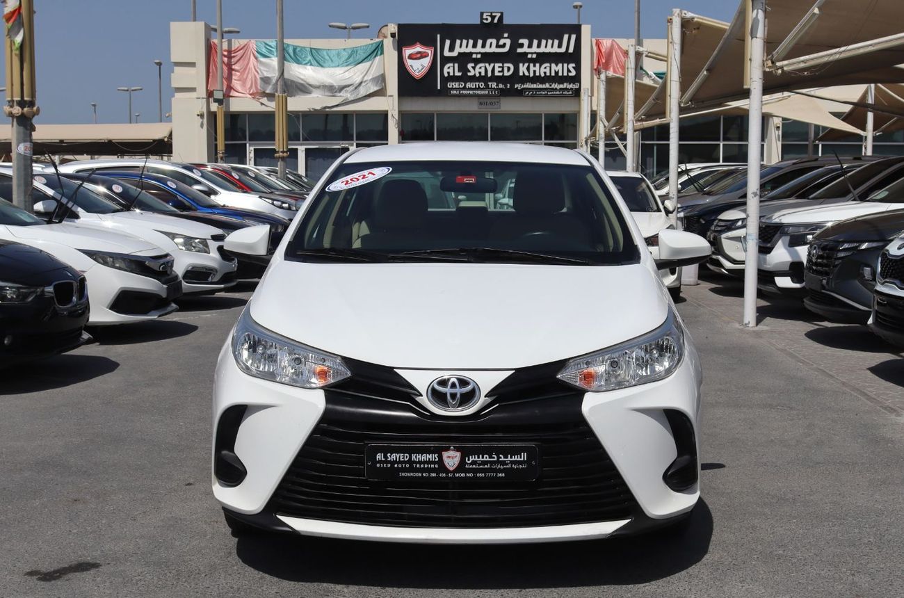 تويوتا يارس تويوتا يارس 2021 خليجي بحالة ممتازة 85000 كم محرك 1.5 لتر السعر 35000 درهم