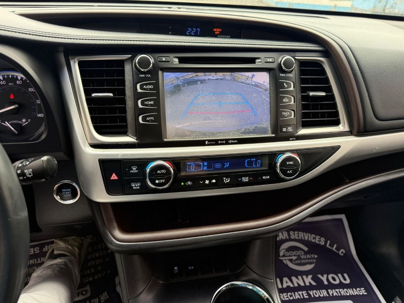 تويوتا هايلاندر 2016 TOYOTA HIGHLANDER XLE LIMITED MOONROOF 3.5 FULL OPTION AWD