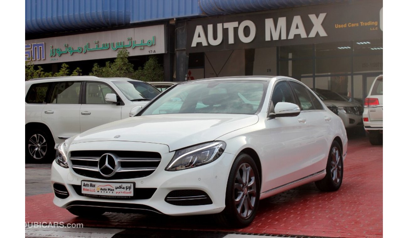 مرسيدس بنز C200 (2015) GCC ORIGINAL PAINT AND FREE OF ACCIDENT